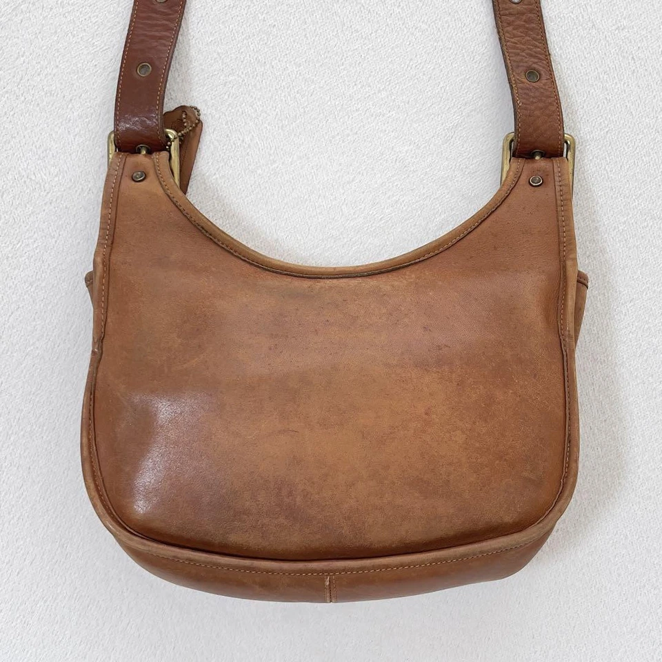 Vintage Coach Double Pocket Saddle Bag