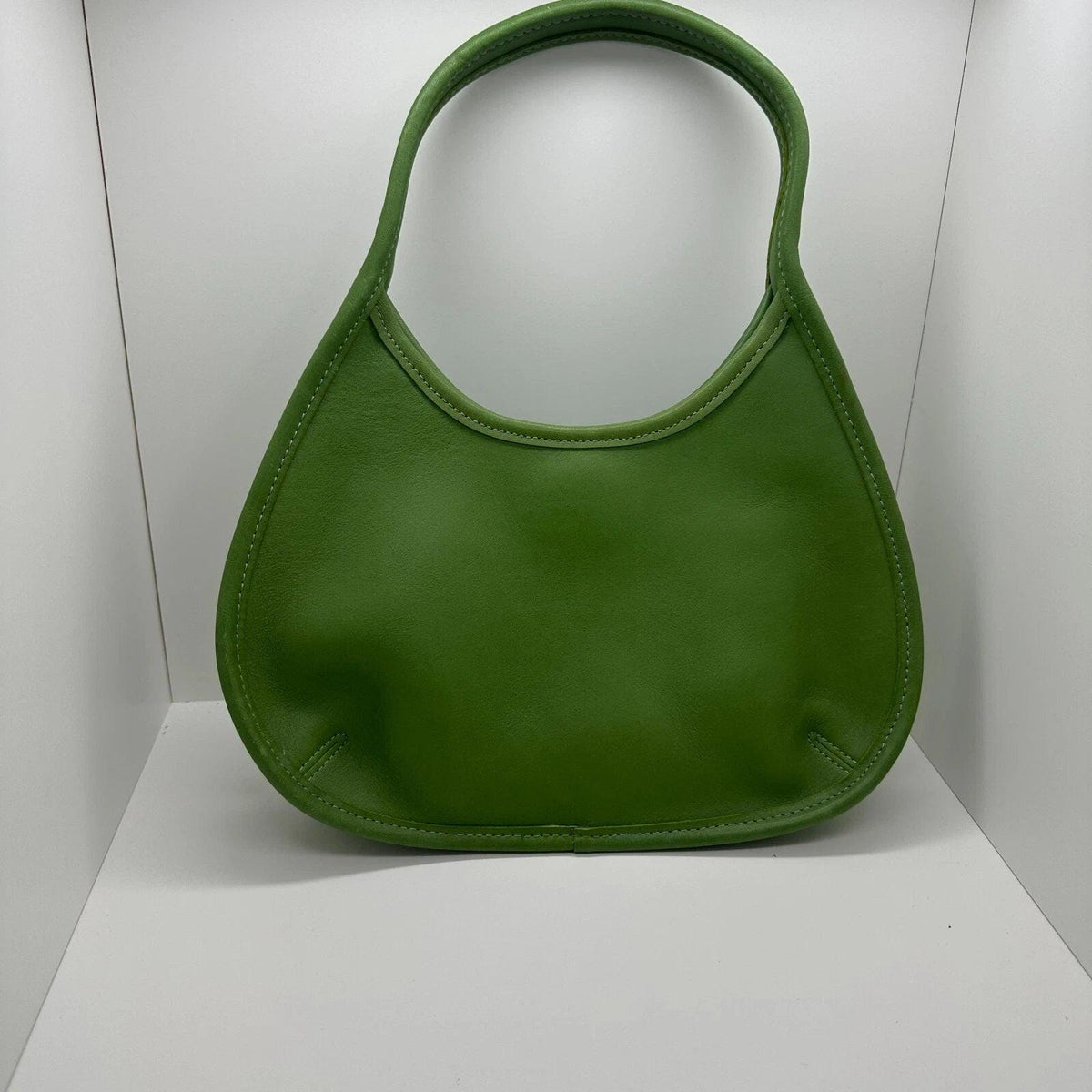 Vintage Coach Ergo Mini Green Leaf 9027 Leather Bag Purse Satchel RARE